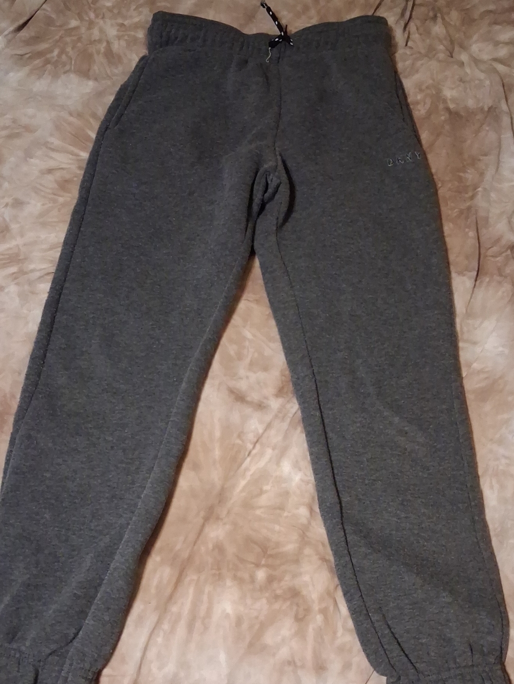 DKNY Kids Dark Gray Fleece Jogger Sweatpants